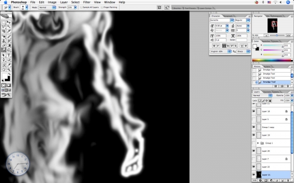 Creation of Smoky Women: Step 15